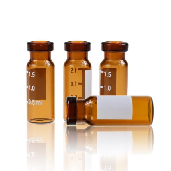 Borox Cam Vial 2 ml - Amber - Crimp ND11 - Hacim Ölçekli 1000 Adet Toptan
