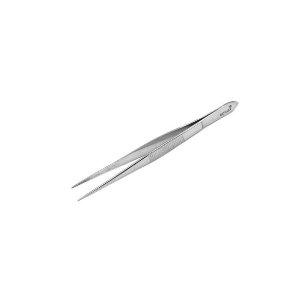 Borox Penset 13 cm Paslanmaz Çelik - Sivri Uç Dişli Cımbız