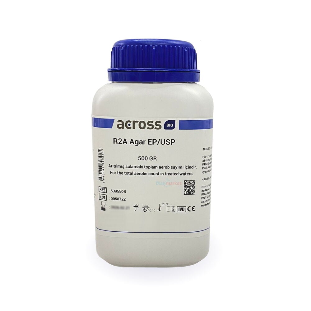 Across Bio 530550B R2A Agar EP/USP - 500G