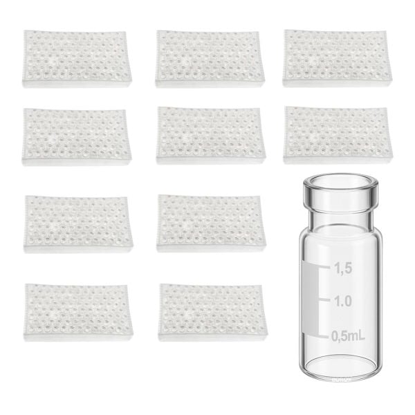 Borox Cam Vial 2 ml - Şeffaf - Crimp ND11 - Hacim Ölçekli - 1000 Adet Toptan