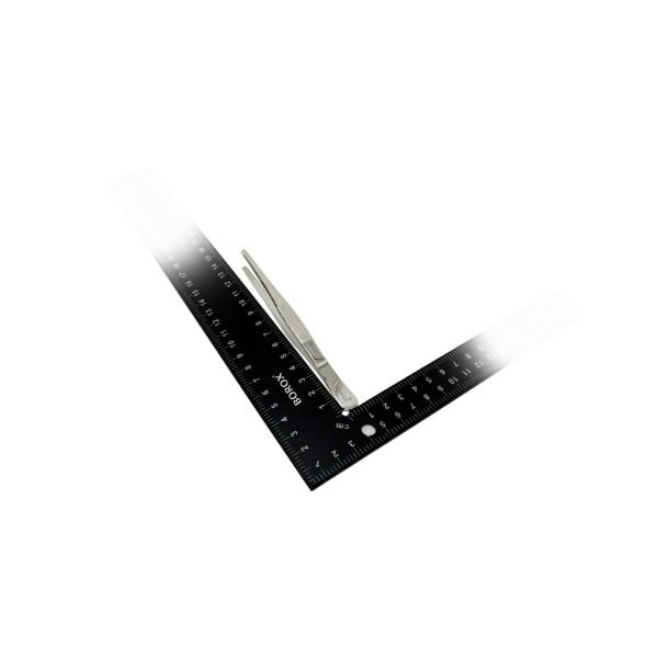 Borox Penset 13 cm Paslanmaz Çelik - Küt Uç Dişli Düz Cımbız