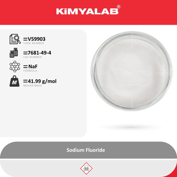 Kimyalab Sodyum Florür - Sodium Fluoride - 25 Kg-Koli Toptan