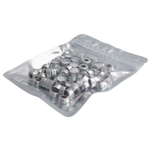 Borox Alüminyum Vial Crimp Kapağı ND11 - PTFE Septa - Silikon Yarıksız - 1000 Adet Toptan