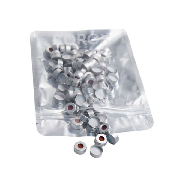 Borox Alüminyum Vial Crimp Kapağı ND11 - PTFE Septa - Silikon Yarıksız - 1000 Adet Toptan