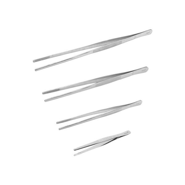 Borox Penset 25 cm Paslanmaz Çelik - Küt Uç Dişli Düz Cımbız