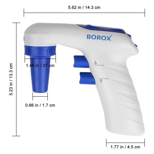 Borox Pipet Tabancası - Elektrikli Pipet Pompası - Pipetör