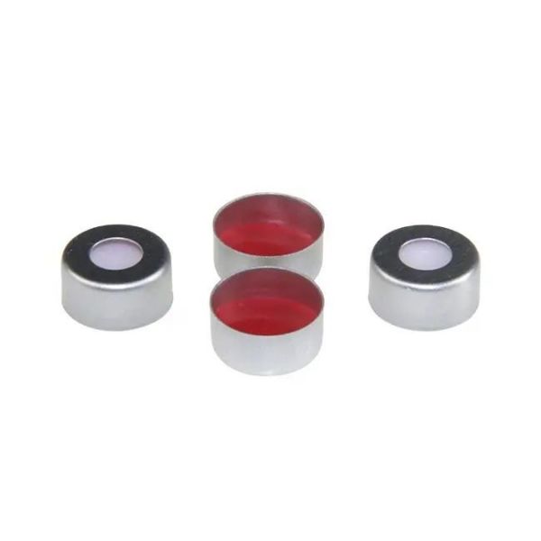 Borox Alüminyum Vial Crimp Kapağı ND11 - PTFE Septa - Silikon Yarıksız - 1000 Adet Toptan