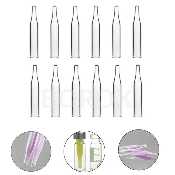 Borox Vial Insert 6x31mm 250µl - Konik Tabanlı