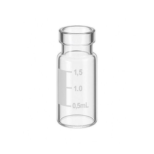 Borox Cam Vial 2 ml - Şeffaf - Crimp ND11 - Hacim Ölçekli - 100 Adet Paket