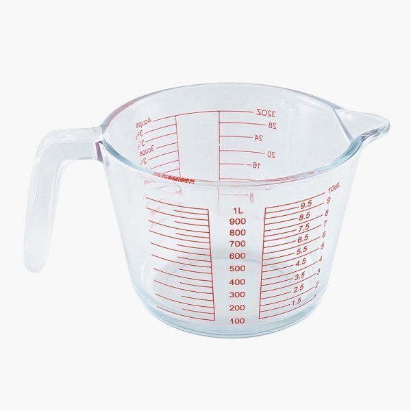 Borox Kulplu Cam Beher 1000ml - Ölçü Kabı Beaker with Handle