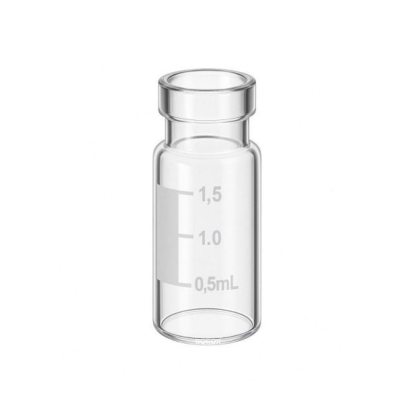 Borox Cam Vial 2 ml - Şeffaf - Crimp ND11 - Hacim Ölçekli - 100 Adet Paket