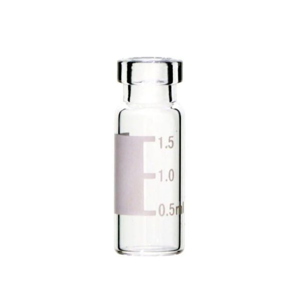 Borox Cam Vial 2 ml - Şeffaf - Crimp ND11 - Hacim Ölçekli - 100 Adet Paket