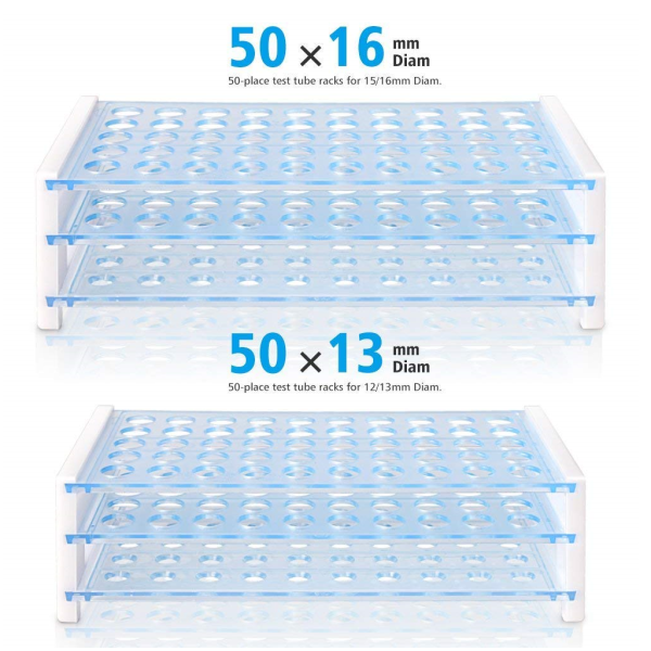 Borox Tüp Standı 50 Tüplük - Tüp Sporu Plastik Mavi 15-16mm