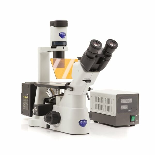 OPTIKA IM-3FL4 Floresan Inverted Ters Araştırma Mikroskobu - Tinoküler Mikroskop 400x