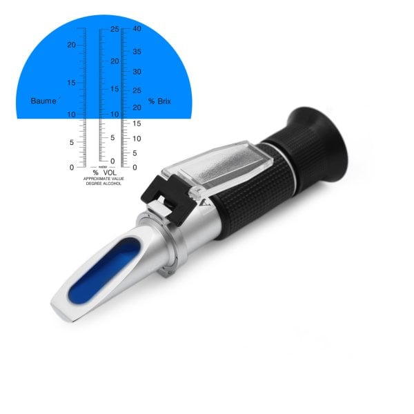 ATC BX40 Refraktometre Bira Şarap 0-40 Brix Ölçer- 3 Skalalı
