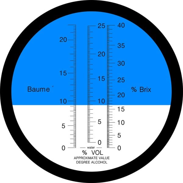 ATC BX40 Refraktometre Bira Şarap 0-40 Brix Ölçer- 3 Skalalı