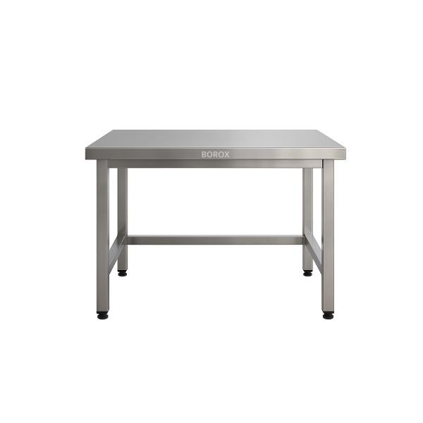 Borox Paslanmaz Çelik Laboratuvar Masası 130x80x85mm - Deney Masası - Çalışma Tezgahı