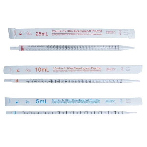 Serolojik Pipet 25ml - Steril Tek Kullanımlık 50Adet/Paket