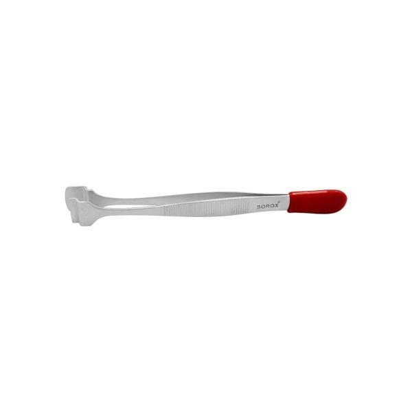 Borox Penset 12cm Paslanmaz Çelik - Geniş Uçlu Filtre Kağıdı Cımbızı - 10 Adet Toptan