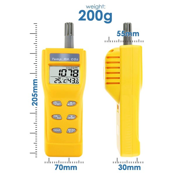 AZ 7755 Karbondioksit Sıcaklık Nem Ölçüm Cihazı - CO2 Metre