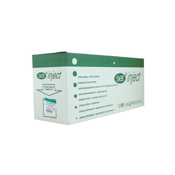 Enjektör Steril 5cc - Şırınga 5ml - 3 Parça - 250 Adet/paket