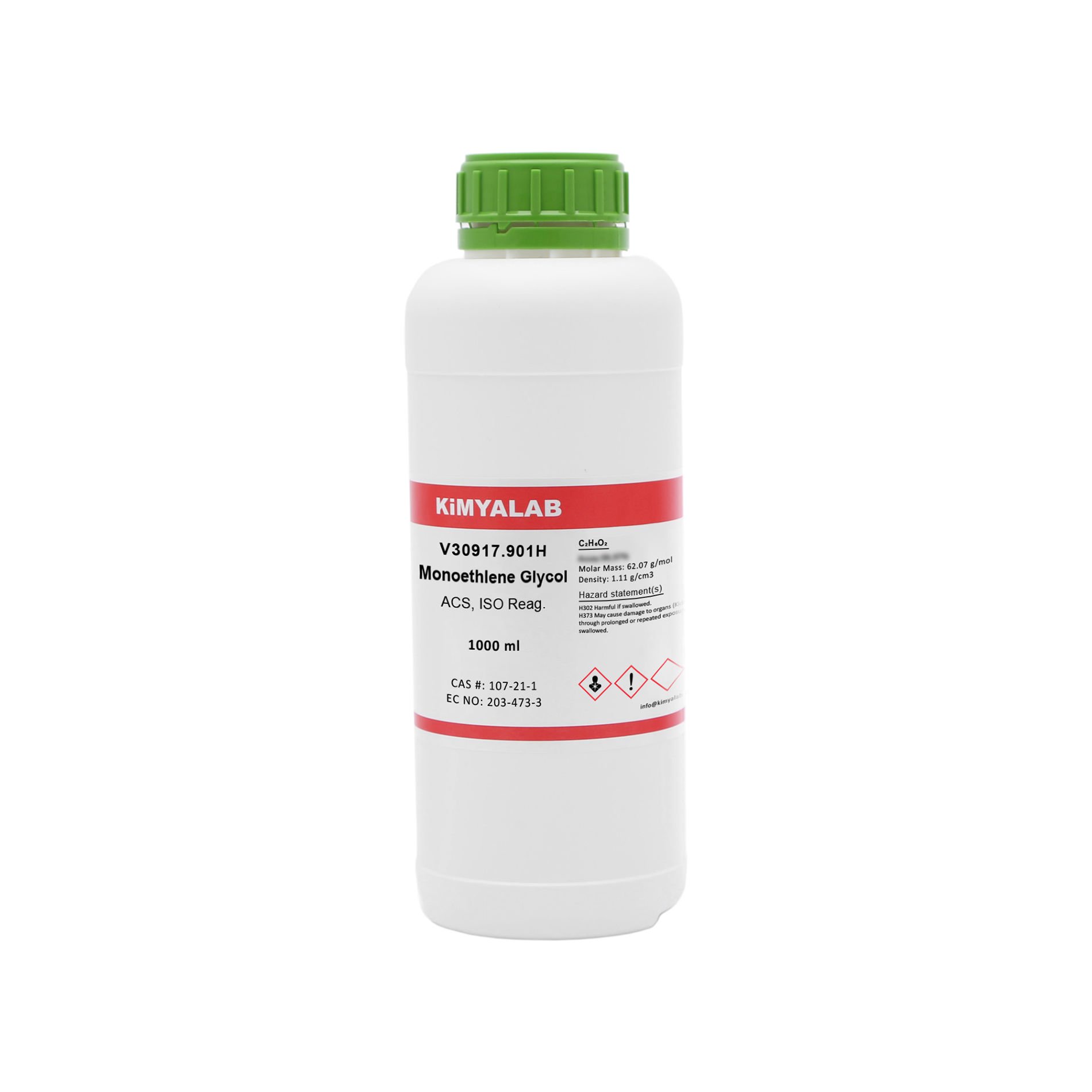 Kimyalab Mono Etilen Glikol MEG 1L - Monoethylene Glycol - Ethylene Glycol