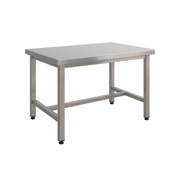 Borox Paslanmaz Çelik Laboratuvar Masası 130x60x85mm - Deney Masası - Çalışma Tezgahı