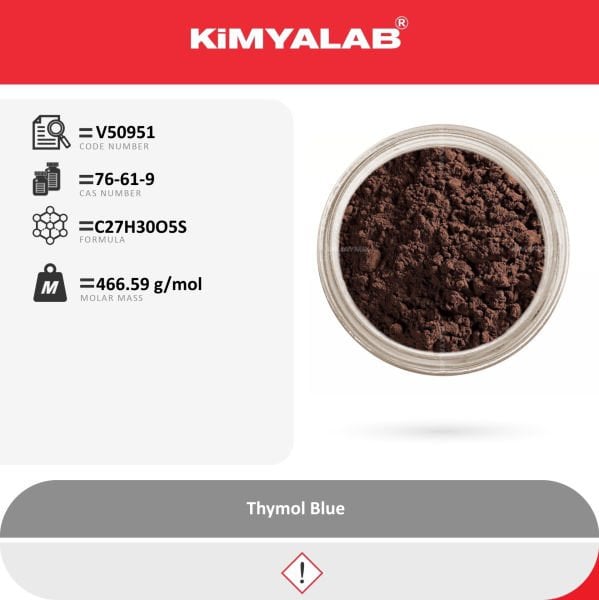 Kimyalab Timol Mavisi İndikatör 100g - Thymol Blue