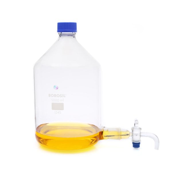 Borosil Cam Aspiratör Şişe 5000 ml - Musluklu Şişe 5 Litre