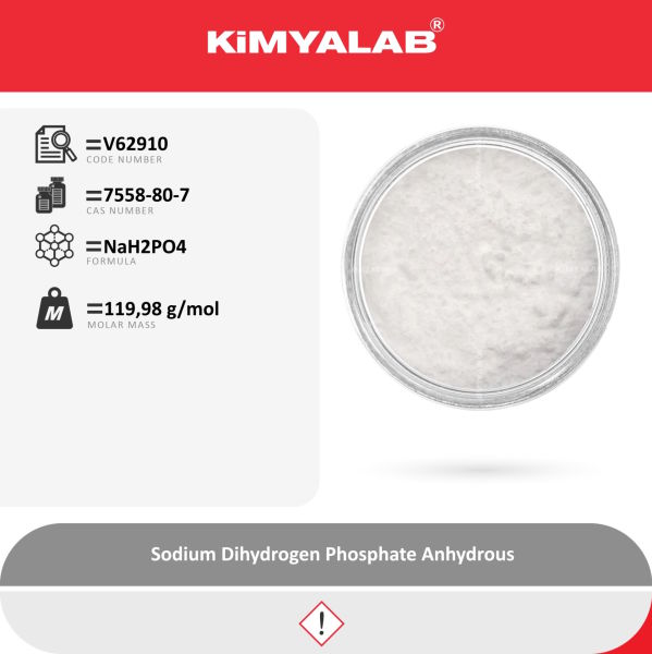 Kimyalab Sodyum Dihidrojen Fosfat 500g - Sodium Dihydrogen Phosphate Anhydrous - Pharma Grade