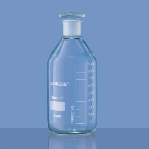 Borosil Cam Miyar Şişe 100 ml - Cam Tıpalı Şişe