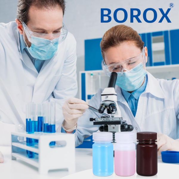 Borox Numune Şişesi 500ml - Vida Kapaklı - PP Şeffaf Şişe - Geniş Ağızlı Saklama Şişesi - 12 Adet Toptan