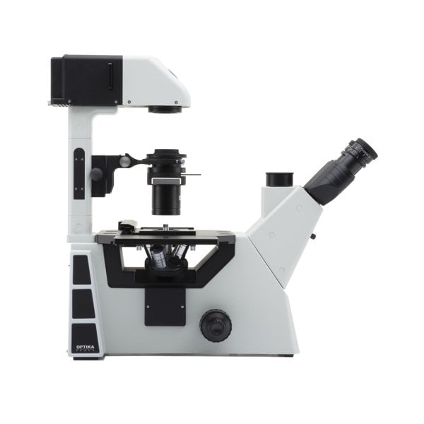 OPTIKA IM-5 Inverted Faz Kontrast Mikroskop - Ters Araştırma Mikroskobu - LED Aydınlatma