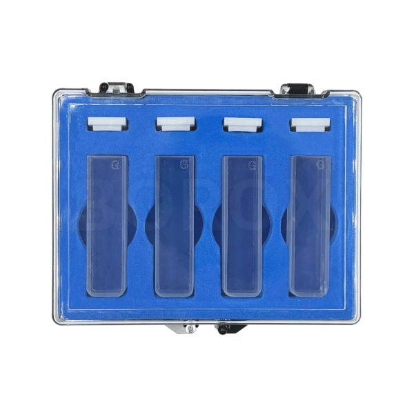 Cam Spektrofotometre Küveti - Makro 3.5 ml - Optik Cam - 4 Adet Kutu