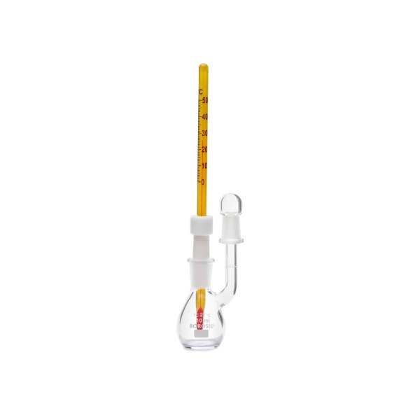 Borosil Cam Piknometre 10 ml - Kalibreli - Termometreli