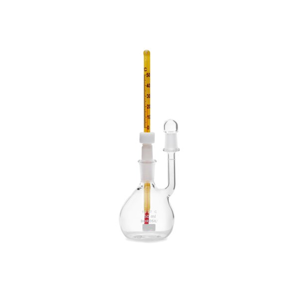 Borosil Cam Piknometre 50 ml - Kalibreli - Termometreli