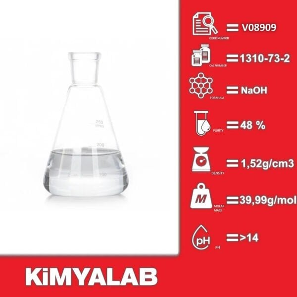 Sodyum Hidroksit Çözelti Sıvı Kostik - Sodium Hydroxide 48%