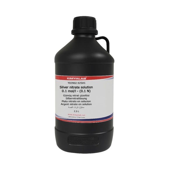 Kimyalab Gümüş Nitrat Çözeltisi 0.1 mol/L - 0.1 N - 2,5 L
