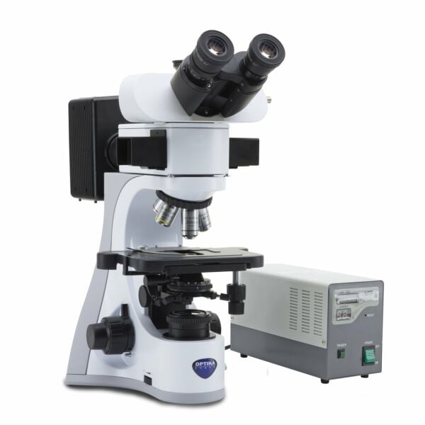 OPTIKA B-510FL Trinoküler Floresan Mikroskop - Araştırma Mikroskobu 400x