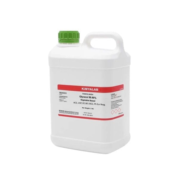 Kimyalab Gliserin 5 Kg - Bitkisel Gliserin Farma Kalite - Glycerol %99,9 Vegetable Based