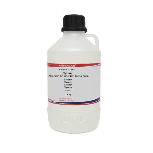 Kimyalab Gliserin 2,5 Kg - Bitkisel Gliserin Farma Kalite - Glycerol %99,9 Vegetable Based