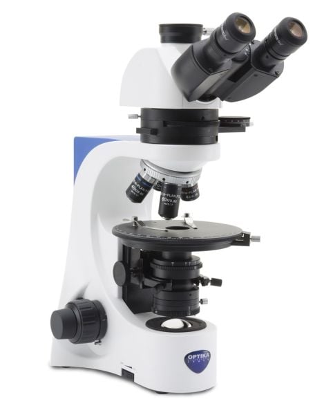 OPTIKA B-383POL Polarize Araştırma Mikroskobu 600x - Trinoküler Mikroskop