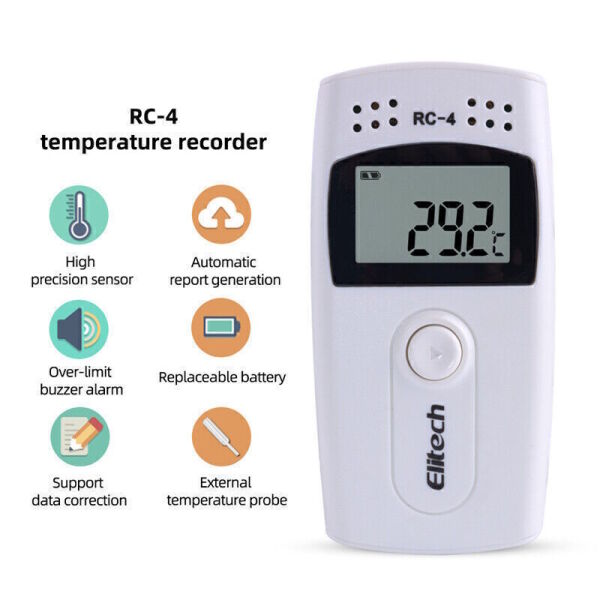 Elitech RC-4 Sıcaklık Kayıt Cihazı Datalogger Veri Kaydedici