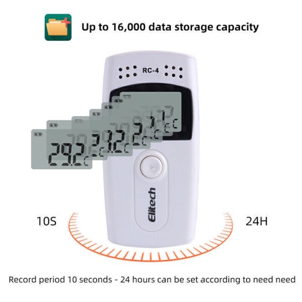 Elitech RC-4 Sıcaklık Kayıt Cihazı Datalogger Veri Kaydedici
