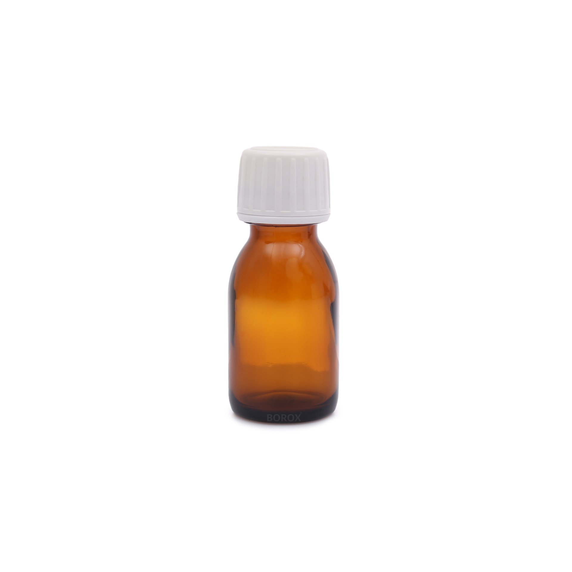 Borox Cam Amber Şişe 30 ml - Kilit Kapaklı Şişe Kahverengi