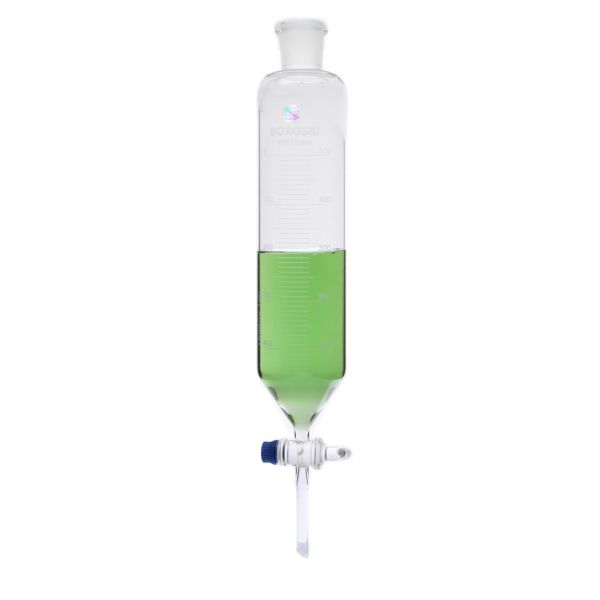 Borosil Damlatma Hunisi Silindirik 500ml - Cam Musluklu Huni