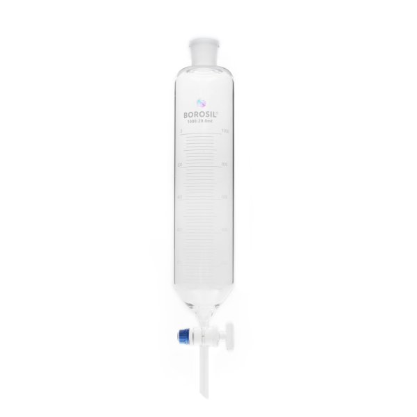 Borosil Damlatma Hunisi Silindirik 1000ml - Cam Musluklu