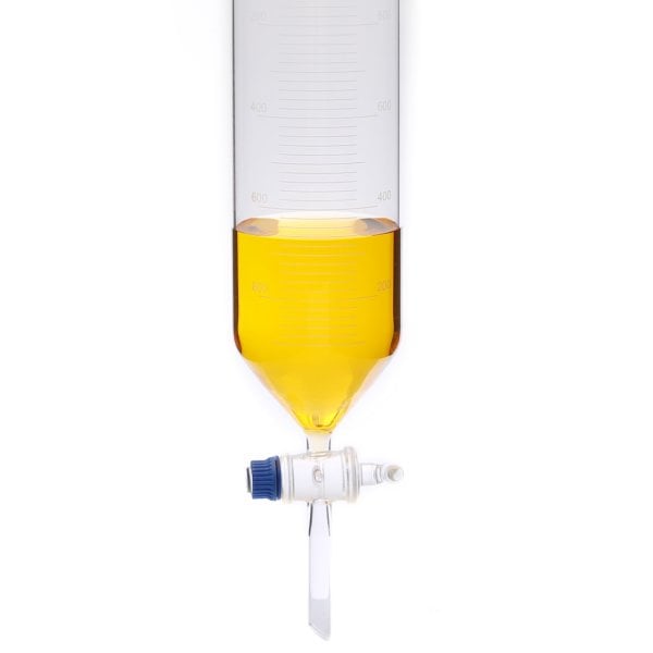 Borosil Damlatma Hunisi Silindirik 1000ml - Cam Musluklu