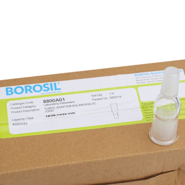 Borosil Cam Büyütme Adaptörü - Genişletme - 19/26-14/23