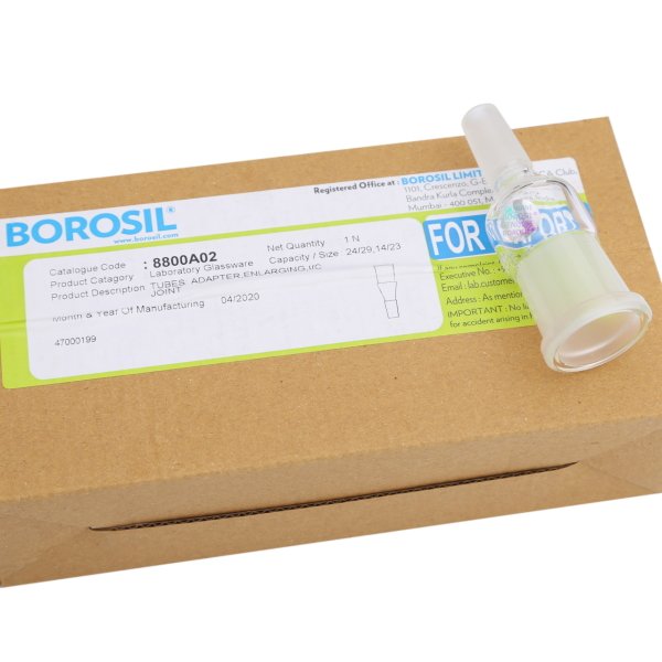 Borosil Cam Büyütme Adaptörü - Genişletme - 24/29-14/23